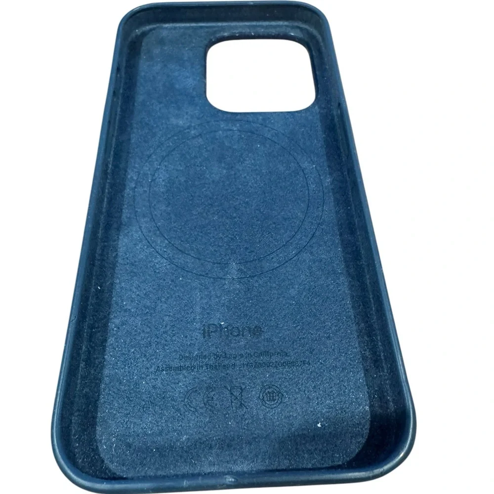 iPhone 15 Pro Silicone Case with MagSafe - Storm Blue. Used.